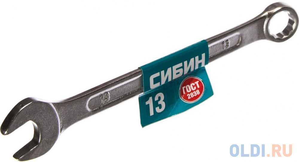 СИБИН 13 мм, комбинированный гаечный ключ (27089-13) комбинированный ключ matrix 15163