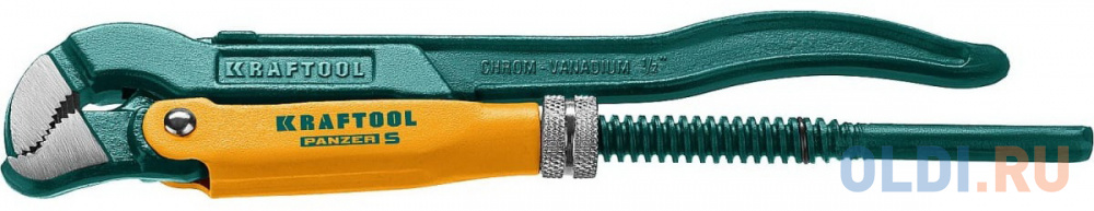 KRAFTOOL PANZER-90, №1, 1?, 330 мм, трубный ключ с прямыми губками (2734-10)
