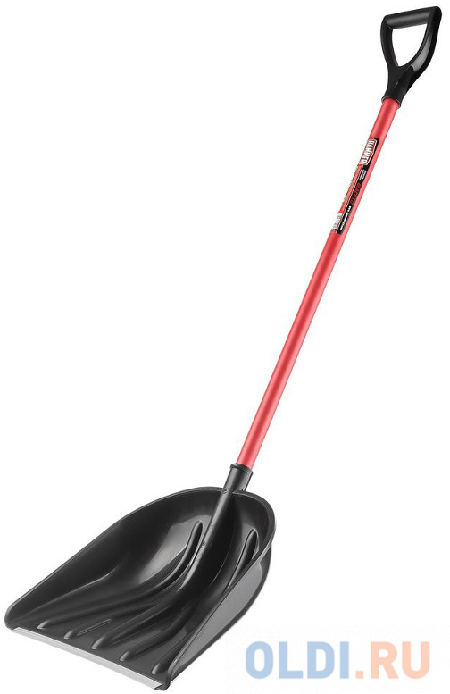 

Лопата снеговая Hammer Black 1.0 326-003 с металлическим черенком в ПВХ-оплётке
