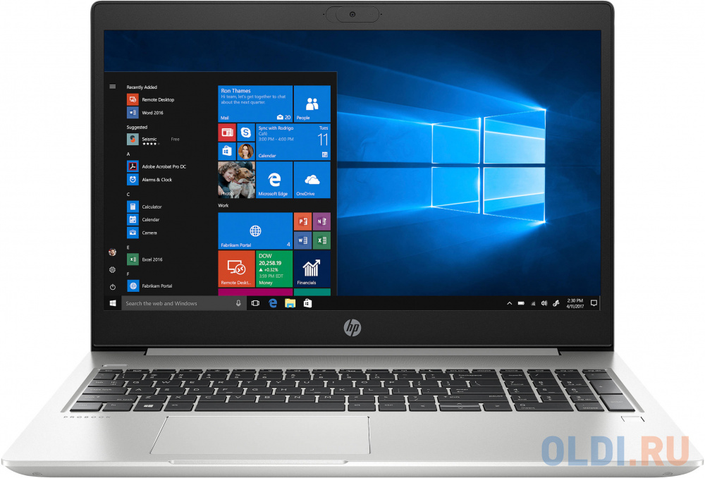 

Ноутбук HP ProBook 450 G7 15.6" 1920x1080 Intel Core i5-10210U 256 Gb 8Gb Intel UHD Graphics 620 серебристый Windows 10 Professional 8VU77EA