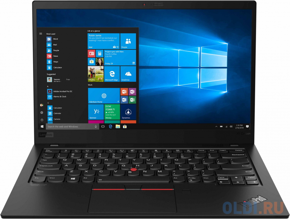 

Ультрабук Lenovo ThinkPad X1 Carbon 7 14" 1920x1080 Intel Core i7-8565U 512 Gb 16Gb Bluetooth 5.0 4G LTE Intel UHD Graphics 620 черный Windows 10 Professional 20QD00M2RT