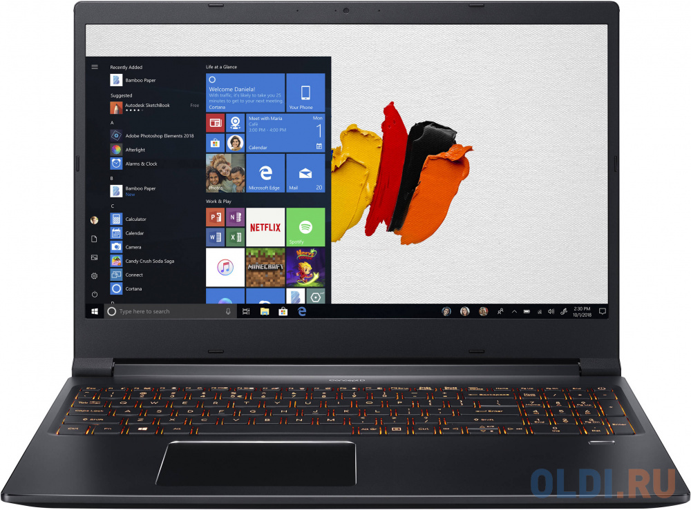 

Ноутбук Acer ConceptD 3 Pro CN315-71P-79C6 15.6" 1920x1080 Intel Core i7-9750H 1 Tb 512 Gb 16Gb nVidia Quadro T1000 4096 Мб черный Windows 10 Professional NX.C50ER.001