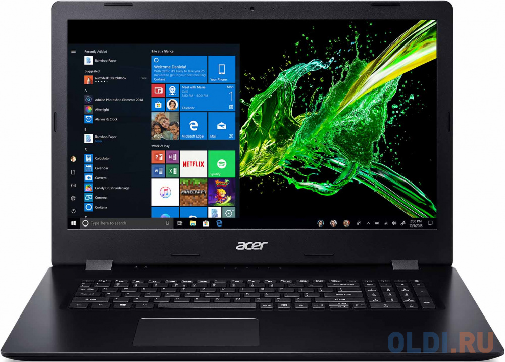 

Ноутбук Acer Aspire A317-51-584F 17.3" 1600x900 Intel Core i5-10210U 256 Gb 4Gb Intel UHD Graphics 620 черный Linux NX.HLYER.007