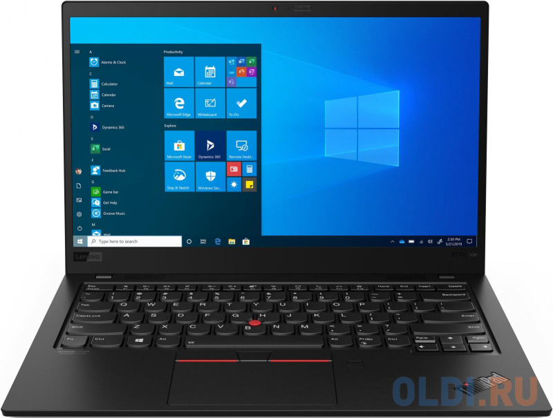 

Ноутбук Lenovo ThinkPad X1 Carbon G8 T Core i5 10210U/16Gb/SSD512Gb/Intel UHD Graphics/14"/IPS/FHD (1920x1080)/4G/Windows 10 Professional 64/black/WiFi/BT/Cam