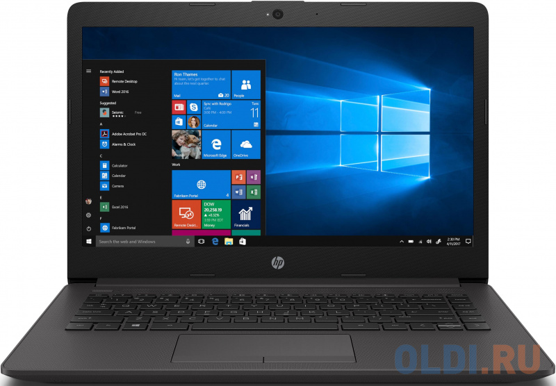 

Ультрабук HP 240 G7 14" 1920x1080 Intel Core i5-1035G1 256 Gb 8Gb Intel UHD Graphics серый Windows 10 Professional 1F3S1EA