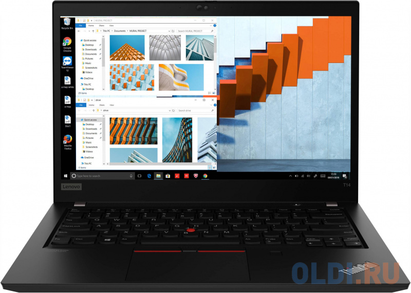 

Ультрабук Lenovo ThinkPad T14 G1 T 14" 1920x1080 Intel Core i5-10210U 256 Gb 8Gb WiFi (802.11 b/g/n/ac/ax) Bluetooth 5.0 Intel UHD Graphics черный Windows 10 Professional 20S0005DRT