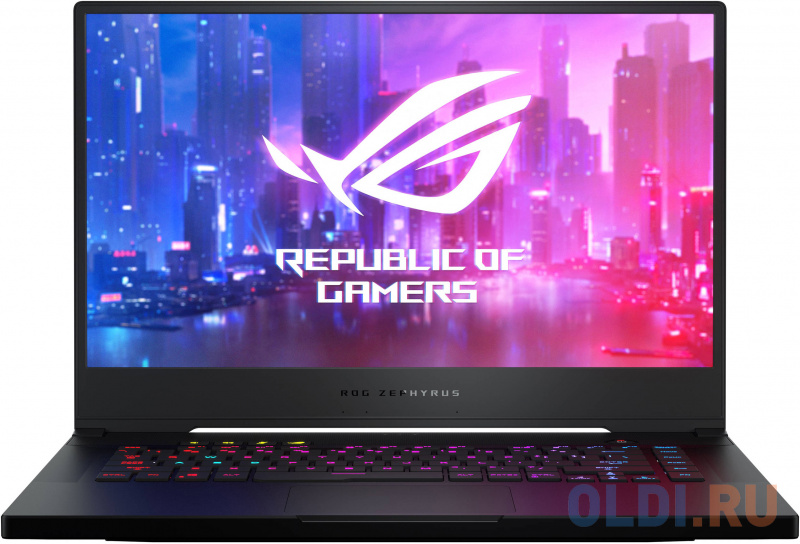 

ASUS ROG GU502LV-AZ033T ZEPHYRUS 15.6"(1920x1080 (матовый, 240Hz) IPS)/Intel Core i7 10750H(2.6Ghz)/16384Mb/512SSDGb/noDVD/Ext:nVidia GeForce RTX2060(6144Mb)/BT/WiFi/war 1y/1.9kg/Brushed Black/W10