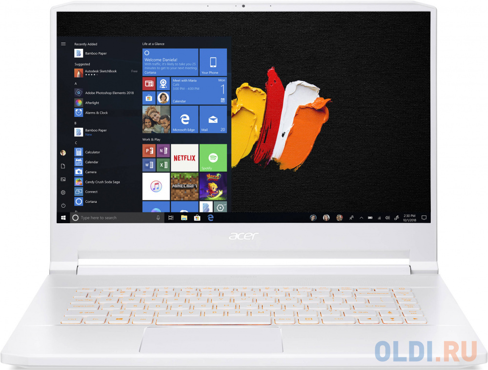 

Ноутбук Acer ConceptD 7 Pro CN715-71P-79QK 15.6" 3840x2160 Intel Core i7-9750H 1024 Gb 32Gb WiFi (802.11 b/g/n/ac/ax) Bluetooth 5.0 nVidia Quadro RTX 3000 6144 Мб белый Windows 10 Professional NX.C59ER.001