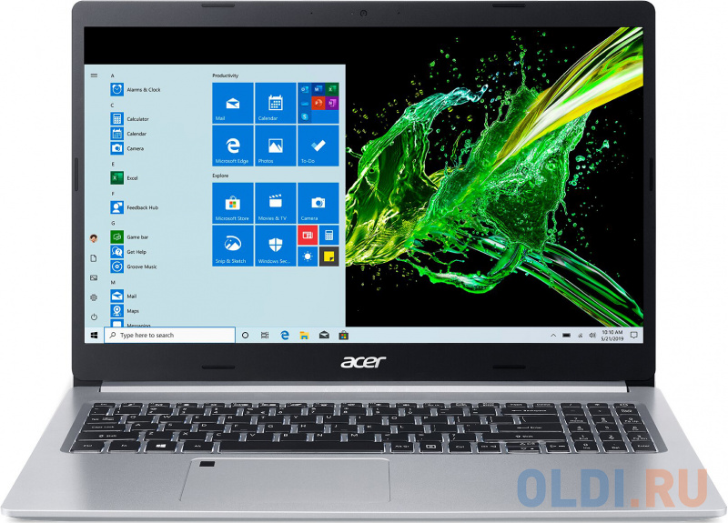 

Ноутбук Acer Aspire 5 A515-55G-33V9 15.6" 1920x1080 Intel Core i3-1005G1 1 Tb 8Gb WiFi (802.11 b/g/n/ac/ax) Bluetooth 5.0 nVidia GeForce MX350 2048 Мб серебристый Linux NX.HZFER.001