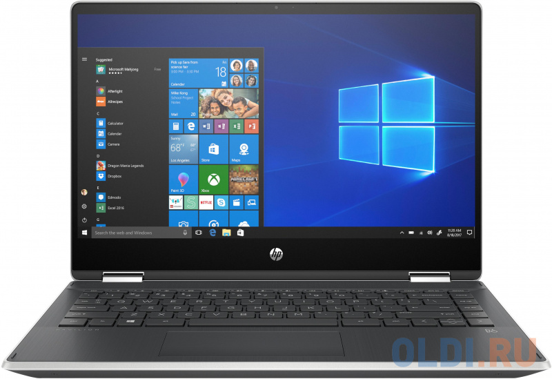 

Ноутбук 14" FHD Touch HP Pavilion x360 14-dh1019ur silver (Core i7 10510U/16Gb/256Gb SSD/VGA int/Stylus/DOS) (2M0M3EA)