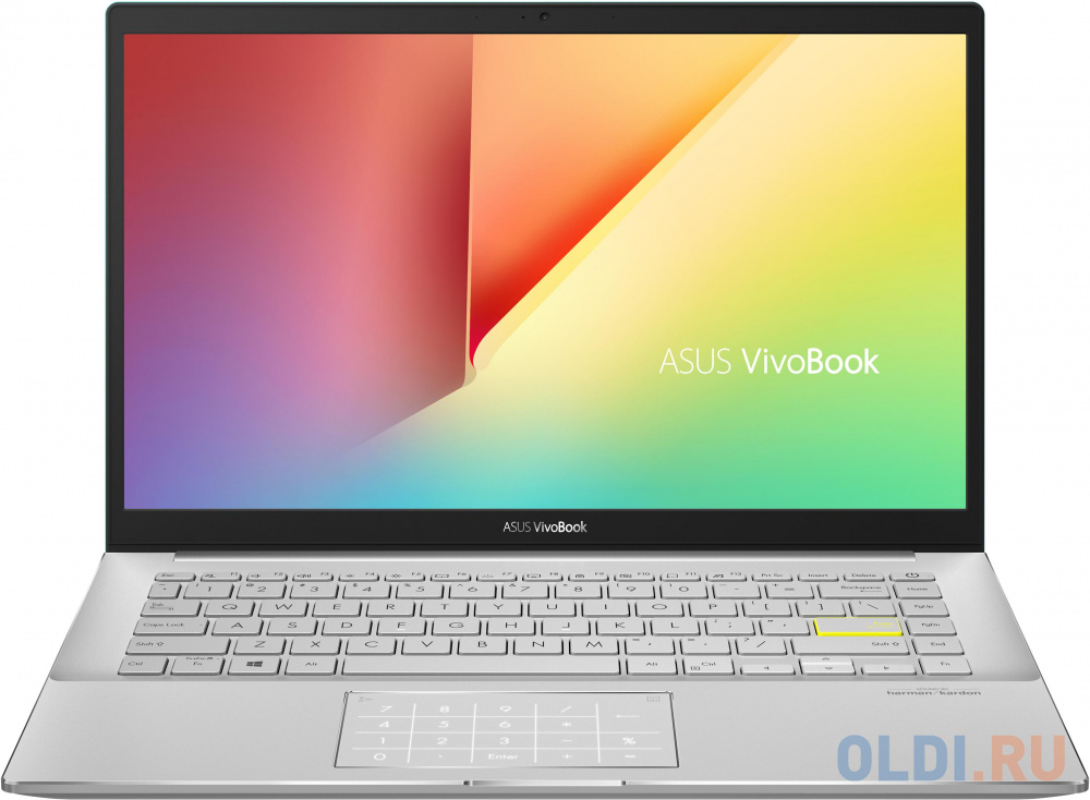 Ультрабук ASUS VivoBook S14 S433EA-EB1014T 90NB0RL2-M15820 14", размер 8 Гб, цвет зелёный 1135G7 - фото 1
