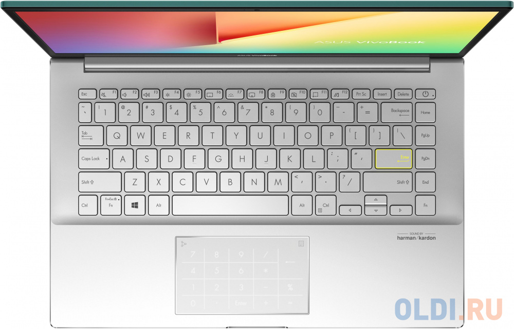 Ультрабук ASUS VivoBook S14 S433EA-EB1014T 90NB0RL2-M15820 14", размер 8 Гб, цвет зелёный 1135G7 - фото 6