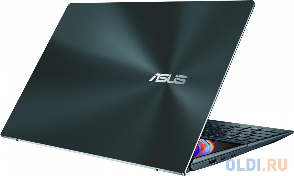 ASUS UX482EA-HY219T Evo Touch +Sleeve+Stand+Stylus 14"(1920x1080 (матовый) IPS)/Touch/Intel Core i7 1165G7(2.8Ghz)/16384Mb/512PCISSDGb/noDVD/Int:Intel Iris Xe Graphics/Cam/BT/WiFi/1.57kg/Celestial Blue/W10 + ScreenPad Plus 90NB0S41-M03900 ZenBook Duo 14 UX482EA-HY219T - фото 5