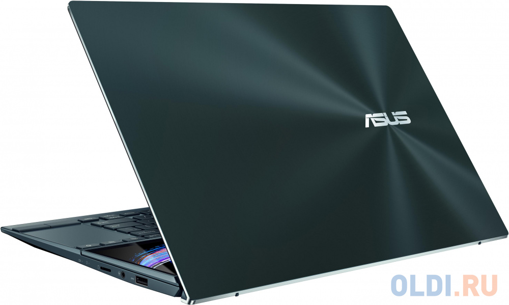 ASUS UX482EA-HY219T Evo Touch +Sleeve+Stand+Stylus 14"(1920x1080 (матовый) IPS)/Touch/Intel Core i7 1165G7(2.8Ghz)/16384Mb/512PCISSDGb/noDVD/Int:Intel Iris Xe Graphics/Cam/BT/WiFi/1.57kg/Celestial Blue/W10 + ScreenPad Plus 90NB0S41-M03900 ZenBook Duo 14 UX482EA-HY219T - фото 7