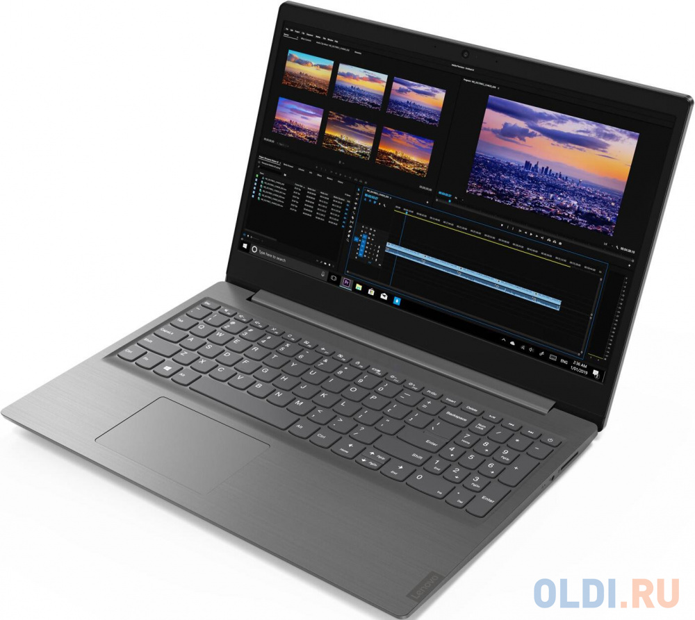 Ноутбук Lenovo V15-ADA Athlon 3020e 4Gb SSD256Gb AMD Radeon 15.6" TN HD (1366x768) Free DOS grey WiFi BT Cam 82C70084RU - фото 3