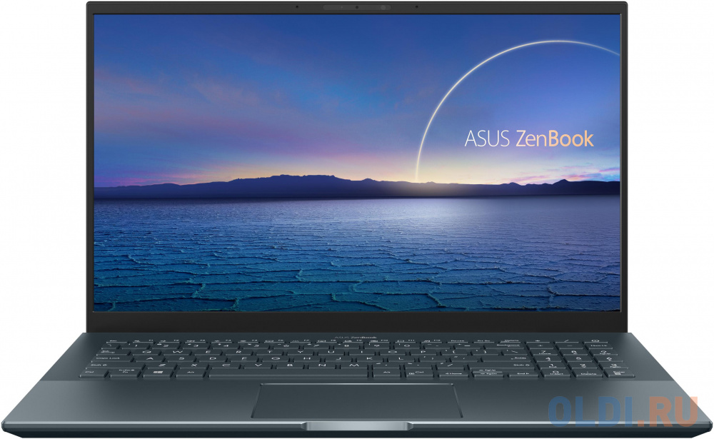 ASUS Zenbook 15 UX535LI-H2347T Core i5-10300H/16Gb/1Tb /GTX 1650Ti 4Gb/15.6 OLED 4K UHD (3840 x 2160) Touch/WiFi6/BT/HD IR/Windows 10 Home/1.8Kg/Pine Grey/Sleeve 90NB0RW1-M10620 - фото 1