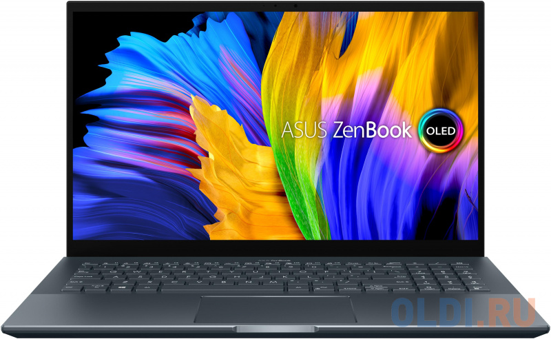Ноутбук ASUS UM535QE AMD Ryzen 9 5900HX/16Gb/1Tb SSD/15.6" FHD OLED Touch Glossy/NVIDIA GeForce RTX 3050 Ti Laptop GPU 4Gb GDDR6/Wi-Fi/Win11 Pine Grey + Stylus