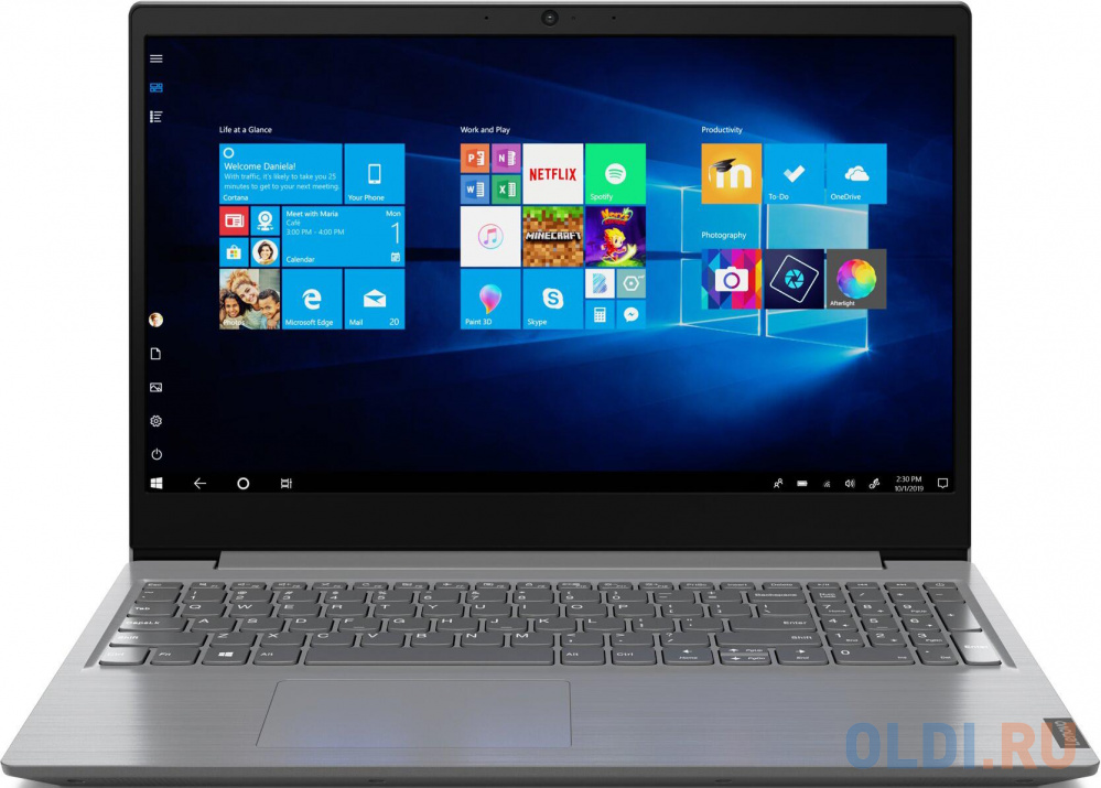 Ноутбук Lenovo V15-Igl Celeron N4120 4Gb Ssd128Gb Intel Uhd Graphics 600 15.6&Quot; Tn Hd (1366X768) Windows 10 Home Grey Wifi Bt Cam