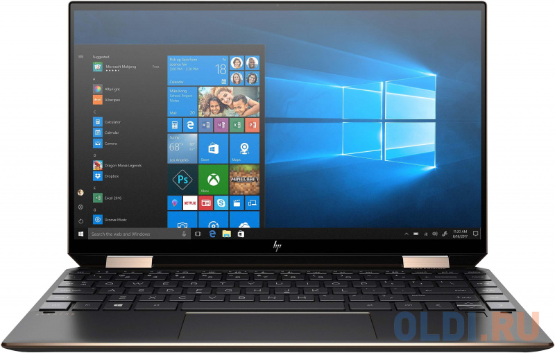 

Ноутбук HP Spectre x360 13-aw2022ur 13.3" FHD Touch, Intel Core i7-1165G7, 16Gb, 512Gb SSD, no ODD, Win10, черный