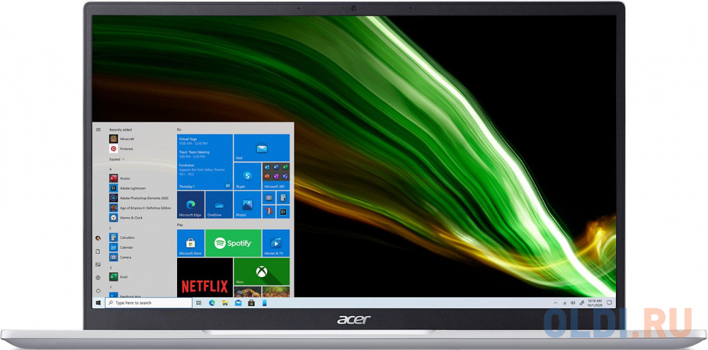 Ноутбук Acer Swift 3 SF314-511 Core i3 1115G4/8Gb/SSD256Gb/14 /IPS/FHD/Win10/silver (NX.ABLER.001) (536956) - фото 2