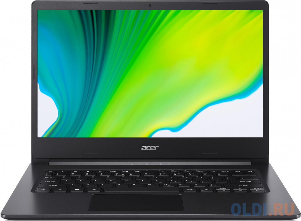Ноутбук Acer Aspire 1 A114-21-R845 Athlon Silver 3050U/4Gb/eMMC64Gb/AMD Radeon/14"/FHD (1920x1080)/Windows 10/black/WiFi/BT/Cam NX.A7QER.00C - фото 1