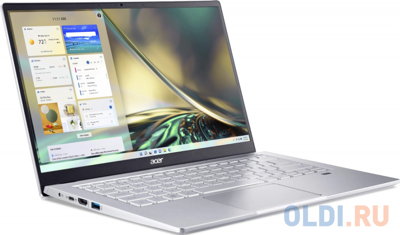 Ультрабук Acer Swift 3 SF314-43-R63K Ryzen 5 5500U/8Gb/SSD256Gb/14&quot;/IPS/FHD/noOS/silver (NX.AB1ER.00N) (867227) фото