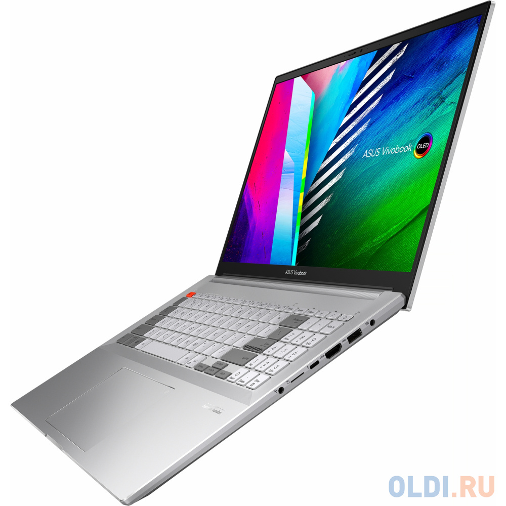 Ноутбук/ ASUS N7600PC-L2087W 16"(3840x2400 OLED 16:10)/Intel Core i7 11370H(3.3Ghz)/16384Mb/512PCISSDGb/noDVD/Ext:nVidia GeForce RTX3050(4096Mb)/ 90NB0UI3-M03030 - фото 8