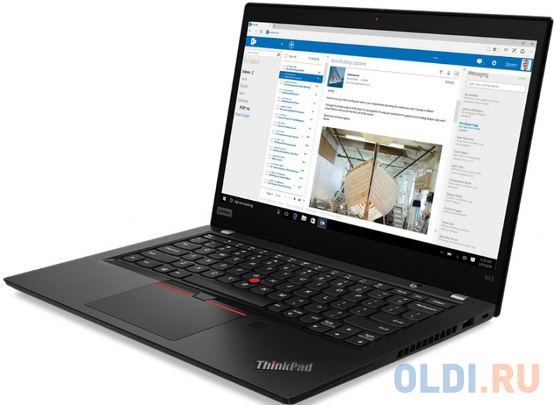 Ноутбук Lenovo ThinkPad X13 G1 13.3" 1920x1080 Intel Core i5-10210U SSD 512 Gb 8Gb WiFi (802.11 b/g/n/ac/ax) Bluetooth 5.0 Intel UHD Graphics чер фото
