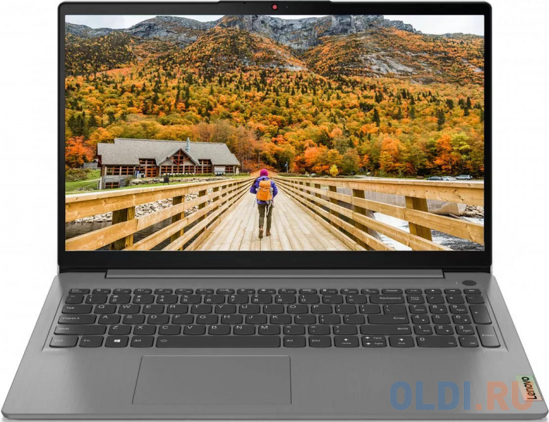 Ноутбук Lenovo IdeaPad 3 15ALC6 Ryzen 7 5700U 16Gb SSD512Gb AMD Radeon 15.6" IPS FHD (1920x1080) noOS grey WiFi BT Cam 82KU01W4RK - фото 1