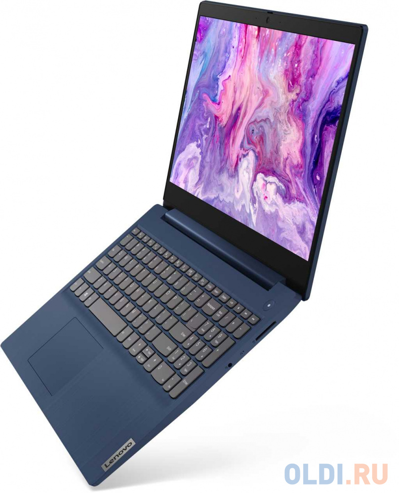 Ноутбук 15.6" IPS FHD Lenovo IdeaPad 3 blue (Core i3 10110U/8Gb/256Gb SSD/noDVD/VGA int/no OS) (81WB011QRK) - фото 2
