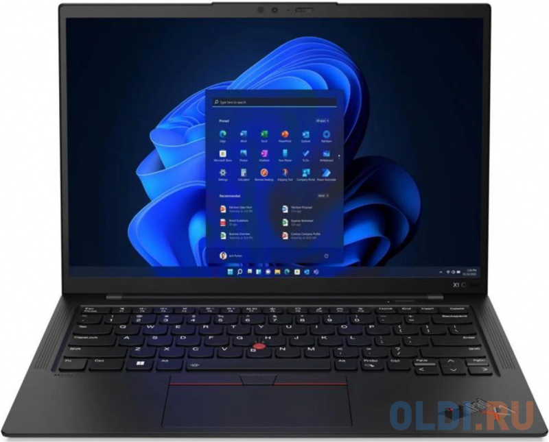 

Ноутбук Lenovo ThinkPad X1 Carbon Gen 10 14" 1920x1200 Intel Core i7-1260P SSD 512 Gb 16Gb WiFi (802.11 b/g/n/ac/ax) Bluetooth 5.1 Intel Iris Xe, Черный
