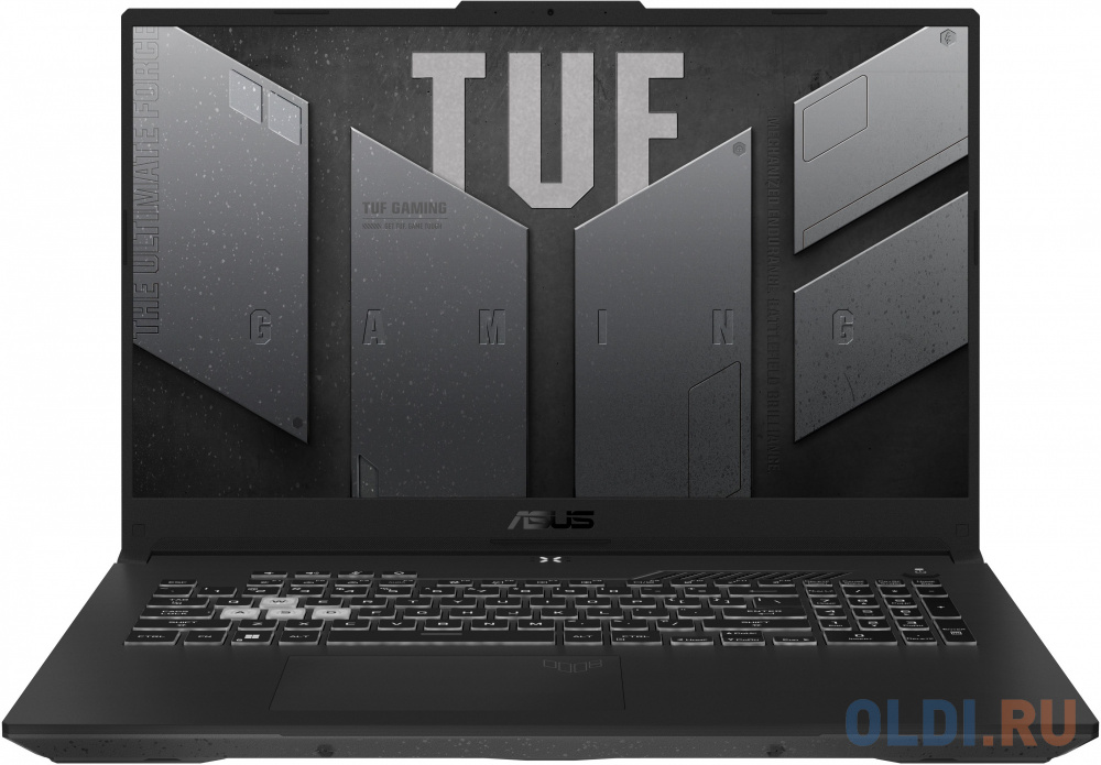 Ноутбук Asus TUF Gaming A17 FA707RR-HX001 Ryzen 7 6800HS 16Gb SSD1Tb NVIDIA GeForce RTX3070Ti 8Gb 17.3" IPS FHD (1920x1080) noOS grey WiFi BT Cam 90NR0B41-M002P0 - фото 1
