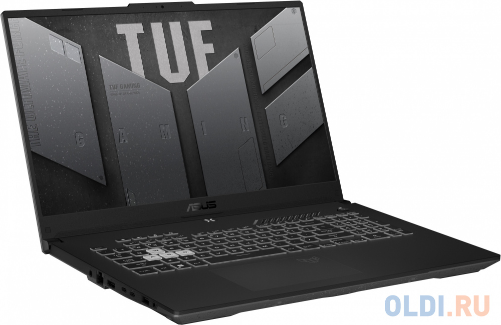Ноутбук Asus TUF Gaming A17 FA707RR-HX001 Ryzen 7 6800HS 16Gb SSD1Tb NVIDIA GeForce RTX3070Ti 8Gb 17.3" IPS FHD (1920x1080) noOS grey WiFi BT Cam 90NR0B41-M002P0 - фото 3