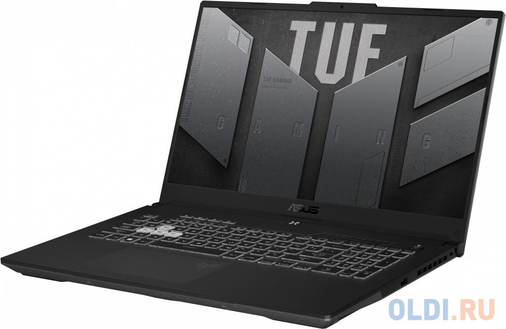 Ноутбук Asus TUF Gaming A17 FA707RR-HX001 Ryzen 7 6800HS 16Gb SSD1Tb NVIDIA GeForce RTX3070Ti 8Gb 17.3" IPS FHD (1920x1080) noOS grey WiFi BT Cam 90NR0B41-M002P0 - фото 4