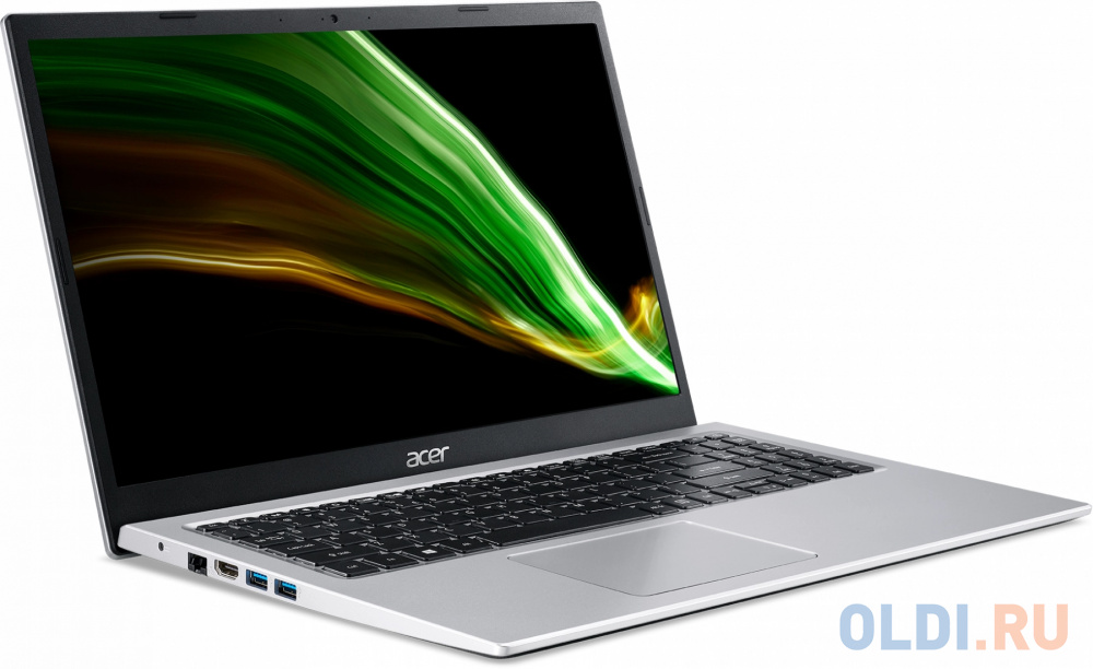 Ноутбук Acer Aspire 3 A315-35-C94J Celeron N4500 4Gb SSD128Gb Intel UHD Graphics 15.6" IPS FHD (1920x1080) Windows 11 silver WiFi BT Cam NX.A6LER.01B - фото 2