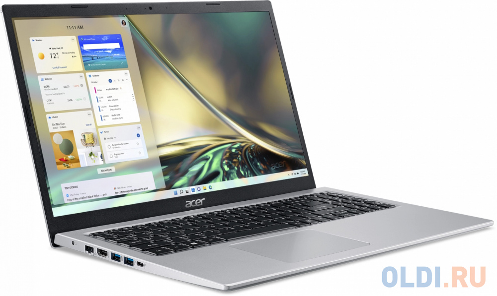 Ноутбук Acer Aspire 5 A515-56G-3326 Core i3 1115G4 8Gb SSD512Gb NVIDIA GeForce MX450 2Gb 15.6" IPS FHD (1920x1080) Windows 11 Home silver WiFi BT NX.AT2ER.00B - фото 2