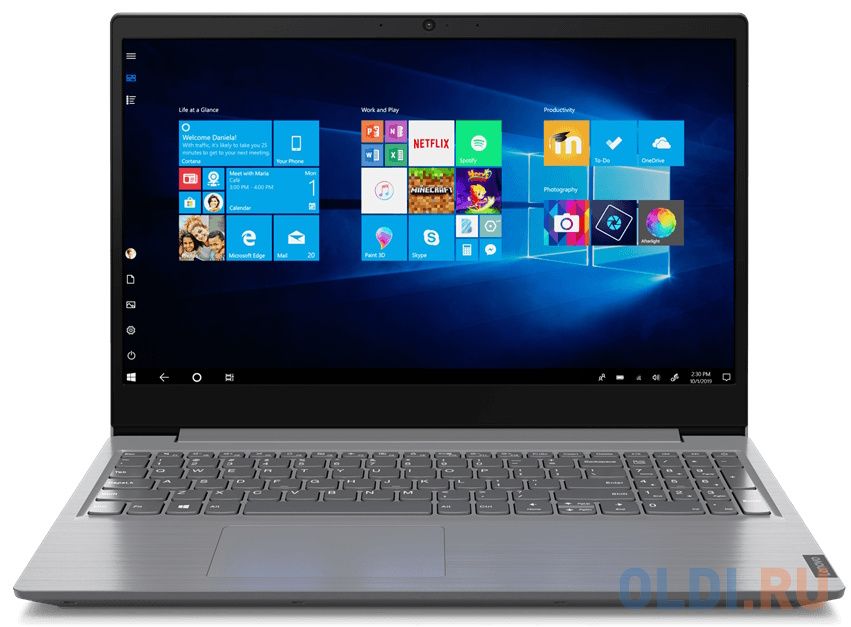 Ноутбук Lenovo V15 IIL Core i3 1005G1 8Gb SSD256Gb Intel UHD Graphics 15.6" TN FHD (1920x1080) Windows 10 Professional grey WiFi BT Cam (82C500H3 82C500H3IX - фото 1
