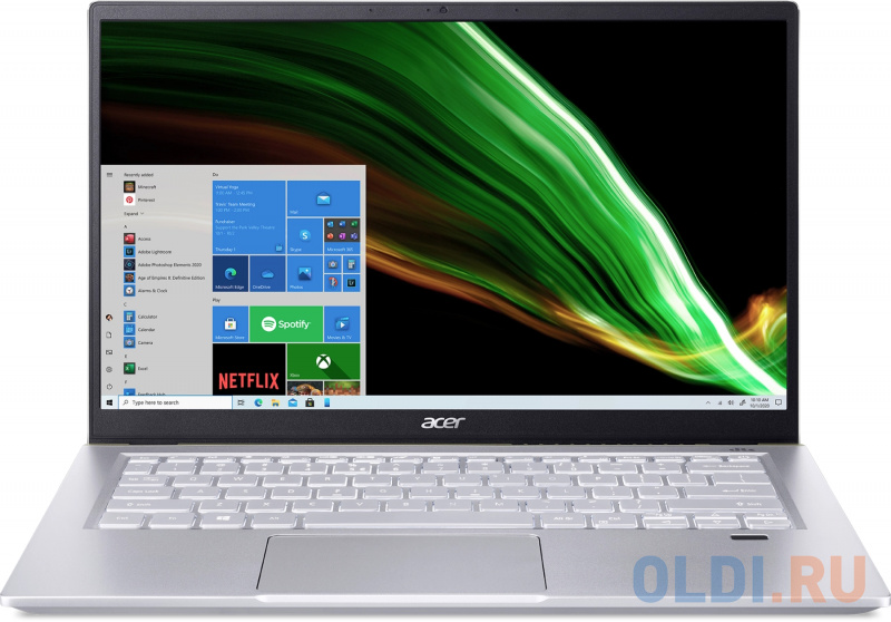 

Ноутбук Acer Swift X SFX14-41G-R5US 14" 1920x1080 AMD Ryzen 5-5500U SSD 512 Gb 8Gb WiFi (802.11 b/g/n/ac/ax) Bluetooth 5.0 nVidia GeForce GTX 165, Серебристый