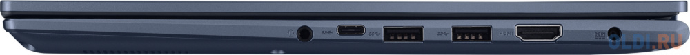 Ноутбук 14" WUXGA Asus M1403QA-LY113 blue (AMD Ryzen 5 5600H/8Gb/512Gb SSD/VGA int/no OS) (90NB0Y12-M006Z0) - фото 5