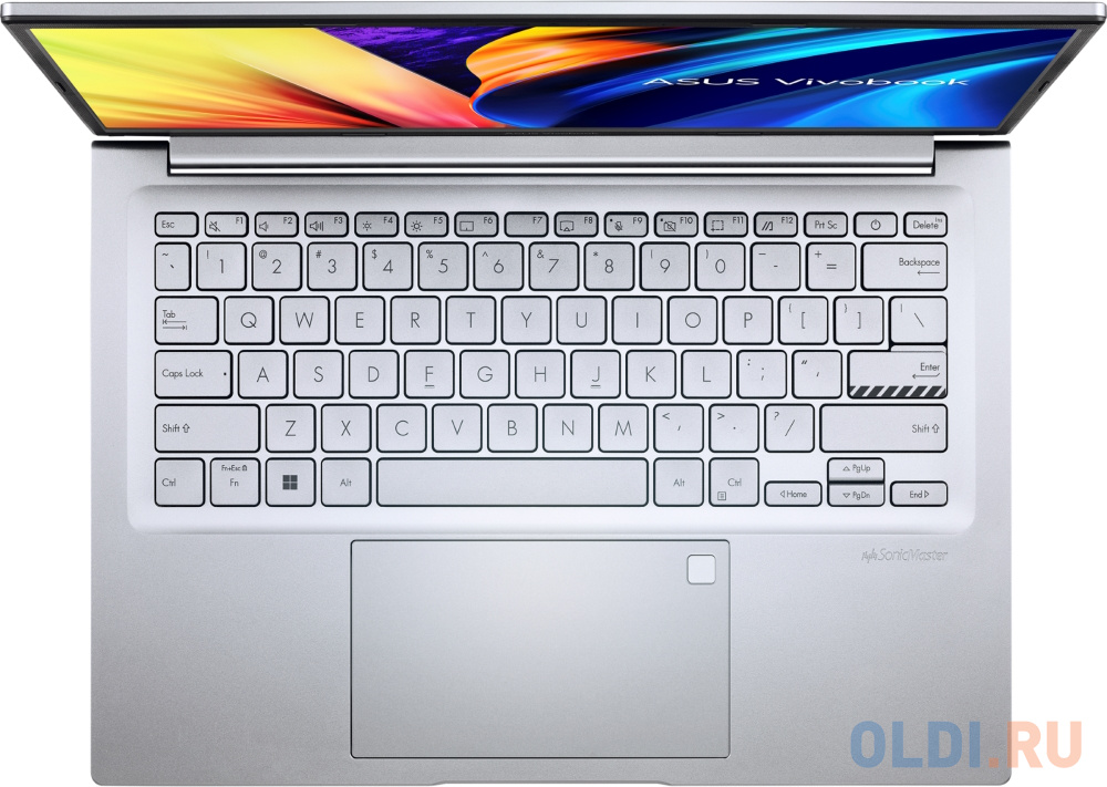Ноутбук 14" WUXGA Asus M1403QA-LY110 silver (AMD Ryzen 5 5600H/16Gb/512Gb SSD/VGA int/no OS) (90NB0Y11-M006W0) - фото 2