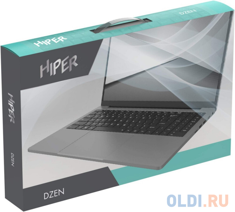 Ноутбук HIPER DZEN 15.6" 1920x1080 Intel Core i5-1135G7 SSD 256 Gb 8Gb Intel Iris Xe Graphics серебристый DOS H1569O582DMP фото
