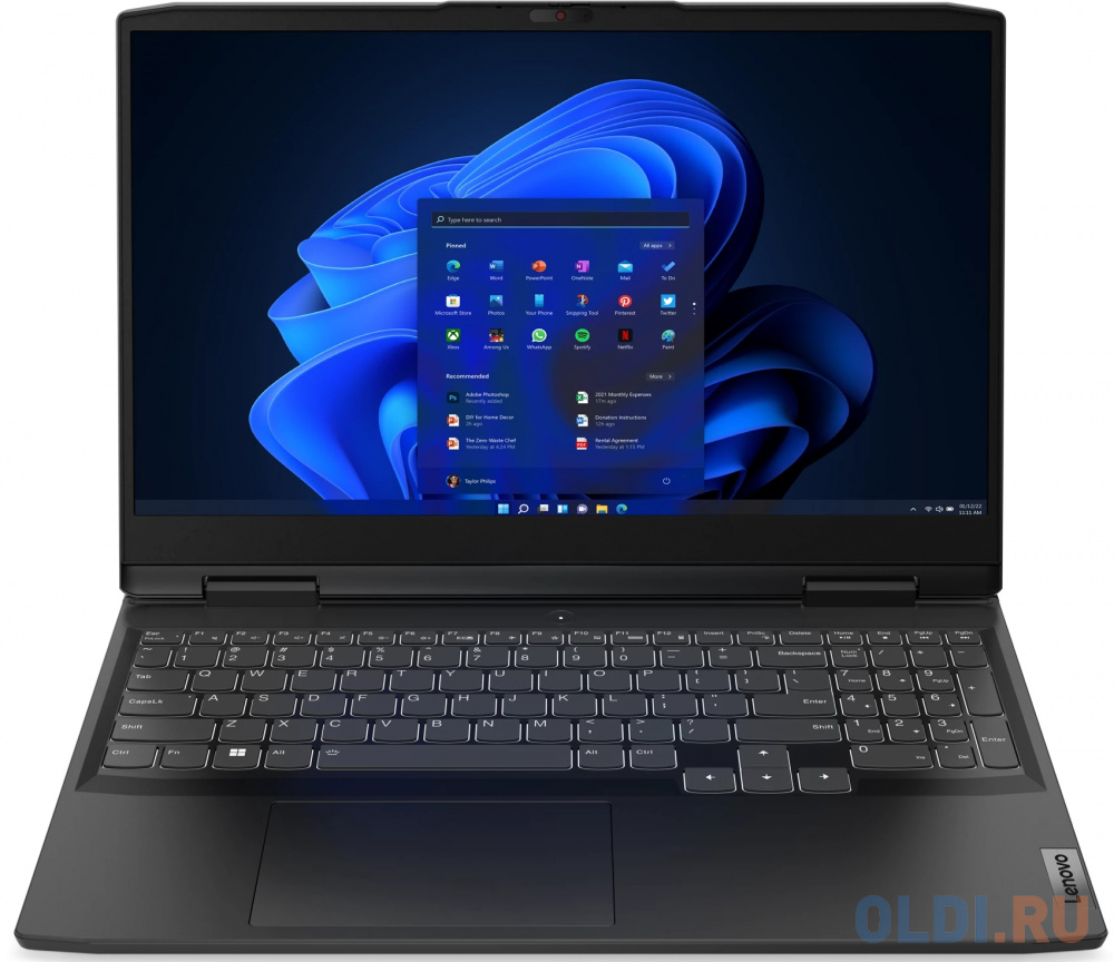 Ноутбук Lenovo IdeaPad Gaming 3 15IAH7 15.6" 1920x1080 Intel Core i5-12500H SSD 512 Gb 8Gb WiFi (802.11 b/g/n/ac/ax) Bluetooth 5.1 NVIDIA GeForce