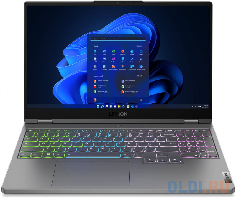 Ноутбук Lenovo Legion 5 15IAH7 15.6" 1920x1080 Intel Core i7-12700H SSD 512 Gb 16Gb WiFi (802.11 b/g/n/ac/ax) Bluetooth 5.1 nVidia GeForce RTX 30