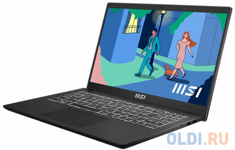 Ноутбук MSI Modern 14 C5M-011XRU 14" 1920x1080 AMD Ryzen 5-5625U SSD 512 Gb 8Gb Bluetooth 5.0 WiFi (802.11 b/g/n/ac/ax) AMD Radeon Graphics черны фото