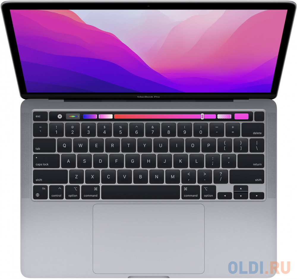 13-inch MacBook Pro: Apple M2 chip with 8-core CPU and 10-core GPU, 256GB SSD - Space Grey/EN MNEH3ZE/A - фото 2