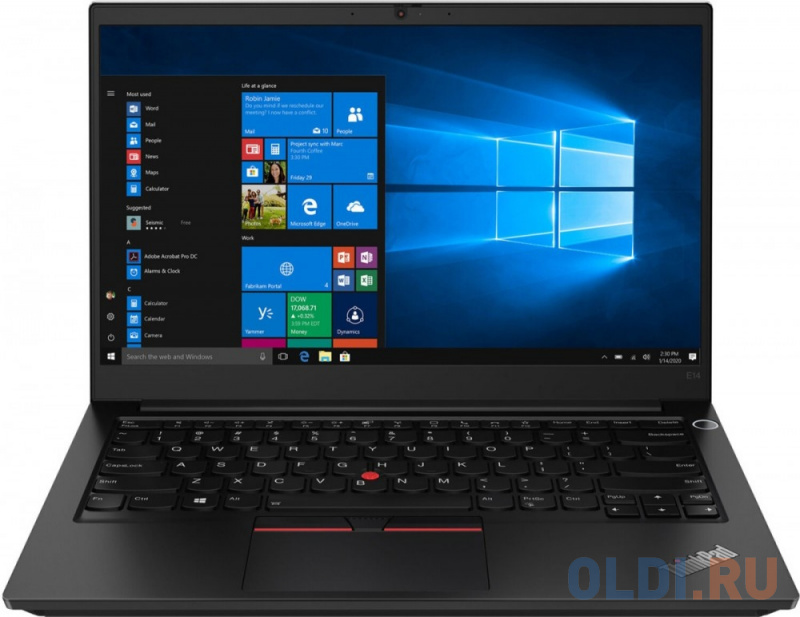 

Ноутбук Lenovo ThinkPad E14 Gen 2 AMD Ryzen 3 4300U/8Gb/256Gb SSD/14" FHD IPS 250N AMD Radeon/720p/Fingerprint/Backlit/Win10Pro black (RU гравиро