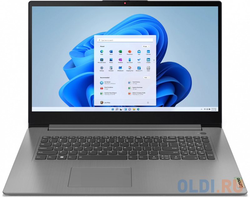 

Ноутбук Lenovo IdeaPad 3 17ABA7 82RQ000FRU 17.3", Серый