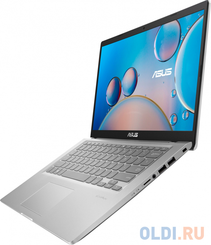 ASUS VivoBook 14 X415JA-EK2436 Core I3-1005G1/8Gb/256GB SSD PCIEG3x2 nVME M2/14.0 FHD (1920x1080) TN/Wi-Fi/BT/Cam/No OS/TRANSPARENT SILVER/1.4Kg/RU_EN фото