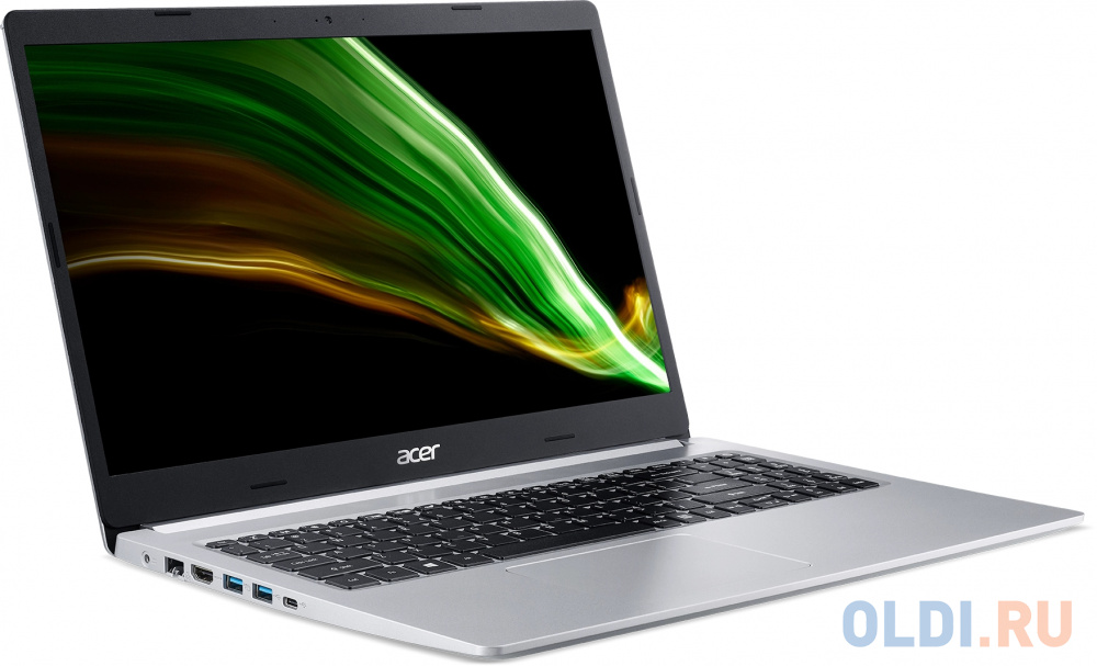 Ноутбук Acer Aspire 5 A515-45-R7C9 NX.A84ER.00G 15.6", размер 36.3 x 25.1 x 1.8 см, цвет серебристый 5500U - фото 2