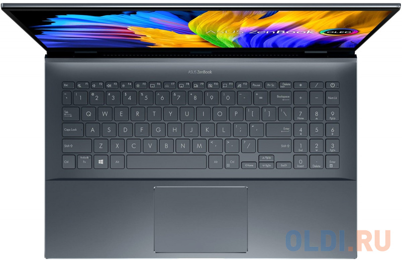 ASUS Zenbook Pro 15 UM535QA-KS241  AMD Ryzen 7 5800H/16Gb/1Tb SSD SSD Nvme/15.6 FHD GLARE TOUCH IPS 400 nit 1920x1080/WiFi5/BT/No OS/1.8Kg/PINE GREY(G фото